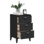 VIKEN nightstand black engineered wood by , Nightstands - Ref: Foro24-374912, Price: 65,57 €, Discount: %