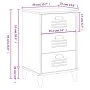 VIKEN Nachttisch aus schwarzem Holzwerkstoff von , Nachttische - Ref: Foro24-374912, Preis: 64,83 €, Rabatt: %