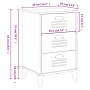 VIKEN nightstand black engineered wood by , Nightstands - Ref: Foro24-374912, Price: 65,57 €, Discount: %