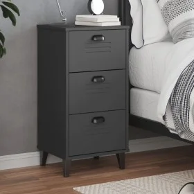 Mesita de noche VIKEN madera de ingeniería gris antracita de , Mesitas de noche - Ref: Foro24-374919, Precio: 77,51 €, Descue...