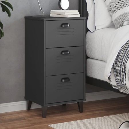 Mesita de noche VIKEN madera de ingeniería gris antracita de , Mesitas de noche - Ref: Foro24-374919, Precio: 78,46 €, Descue...