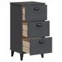 VIKEN bedside table in anthracite gray engineered wood by , Nightstands - Ref: Foro24-374919, Price: 77,51 €, Discount: %