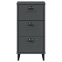 VIKEN bedside table in anthracite gray engineered wood by , Nightstands - Ref: Foro24-374919, Price: 77,51 €, Discount: %