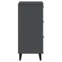 VIKEN bedside table in anthracite gray engineered wood by , Nightstands - Ref: Foro24-374919, Price: 77,51 €, Discount: %