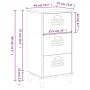 VIKEN bedside table in anthracite gray engineered wood by , Nightstands - Ref: Foro24-374919, Price: 77,51 €, Discount: %