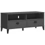 Fernsehmöbel VIKEN aus anthrazitgrauem Ingenieurholz von , TV-Möbel - Ref: Foro24-374931, Preis: 123,78 €, Rabatt: %