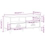 Fernsehmöbel VIKEN aus anthrazitgrauem Ingenieurholz von , TV-Möbel - Ref: Foro24-374931, Preis: 125,78 €, Rabatt: %