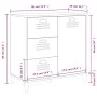 VIKEN Sideboard aus weißem Holzwerkstoff, 80 x 40 x 80 cm von , Sideboards - Ref: Foro24-374938, Preis: 154,34 €, Rabatt: %