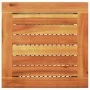 Gartentisch aus synthetischem Rattan, graues Akazienholz, 40 x 40 x 42 cm von , Gartentische - Ref: Foro24-366264, Preis: 49,...