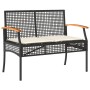 Garden set with cushions 4 pieces black synthetic rattan by , Garden sets - Ref: Foro24-366266, Price: 191,82 €, Discount: %