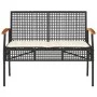 Gartenset mit Kissen 4-teilig aus schwarzem synthetischem Rattan von , Gartensets - Ref: Foro24-366266, Preis: 227,07 €, Raba...