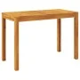 Garden dining table solid acacia wood 110x55x75 cm by , Garden tables - Ref: Foro24-366368, Price: 136,17 €, Discount: %