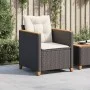 Gartenstuhl mit schwarzen synthetischen Rattankissen von , Gartenstühle - Ref: Foro24-366321, Preis: 92,63 €, Rabatt: %