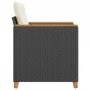 Gartenstuhl mit schwarzen synthetischen Rattankissen von , Gartenstühle - Ref: Foro24-366321, Preis: 92,63 €, Rabatt: %