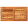 Garden table synthetic rattan black acacia wood 70x38x42 cm by , Garden tables - Ref: Foro24-366270, Price: 61,01 €, Discount: %