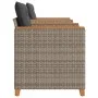 Tisch und Stühle mit Kissen 3 Stück PE Rattan graues Akazienholz von , Gartensets - Ref: Foro24-366314, Preis: 227,67 €, Raba...
