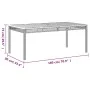 Garden table synthetic rattan black acacia wood 180x90x75 cm by , Garden tables - Ref: Foro24-366279, Price: 211,83 €, Discou...