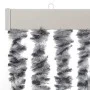 Grau-schwarz-weißer Chenille-Fliegenvorhang, 100 x 230 cm von , Moskitonetze für Fenster - Ref: Foro24-377338, Preis: 66,13 €...