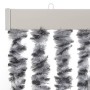 Grau-schwarz-weißer Chenille-Fliegenvorhang, 100 x 230 cm von , Moskitonetze für Fenster - Ref: Foro24-377338, Preis: 59,75 €...