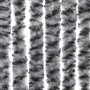Cortina antimoscas chenilla gris negro y blanco 100x230 cm
