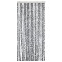 Grau-schwarz-weißer Chenille-Fliegenvorhang, 56 x 200 cm von , Moskitonetze für Fenster - Ref: Foro24-377333, Preis: 37,97 €,...