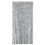 Gray black and white chenille fly curtain 56x200 cm by , Mosquito nets for windows - Ref: Foro24-377333, Price: 39,71 €, Disc...