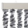 Cortina antimoscas chenilla gris negro y blanco 56x200 cm