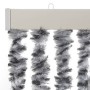 Grau-schwarz-weißer Chenille-Fliegenvorhang, 56 x 200 cm von , Moskitonetze für Fenster - Ref: Foro24-377333, Preis: 37,97 €,...