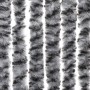 Grau-schwarz-weißer Chenille-Fliegenvorhang, 56 x 200 cm von , Moskitonetze für Fenster - Ref: Foro24-377333, Preis: 37,97 €,...