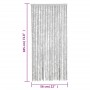 Cortina antimoscas chenilla gris 56x185 cm de , Mosquiteras para ventanas - Ref: Foro24-377346, Precio: 36,54 €, Descuento: %