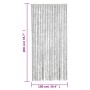 Cortina antimoscas chenilla gris 100x200 cm de , Mosquiteras para ventanas - Ref: Foro24-377350, Precio: 68,09 €, Descuento: %