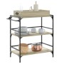 Sonoma oak engineered wood kitchen cart 81.5x41x92.5cm by , Kitchen and dining carts - Ref: Foro24-842342, Price: 69,80 €, Di...