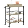 Sonoma oak engineered wood kitchen cart 81.5x41x92.5cm by , Kitchen and dining carts - Ref: Foro24-842342, Price: 69,80 €, Di...