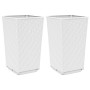 Pflanzgefäße 2 Einheiten PP weiß 32,5x32,5x57 cm von , Töpfe und Pflanzgefäße - Ref: Foro24-367849, Preis: 72,33 €, Rabatt: %