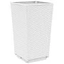 Planters 2 units PP white 32.5x32.5x57 cm by , Pots and planters - Ref: Foro24-367849, Price: 66,24 €, Discount: %