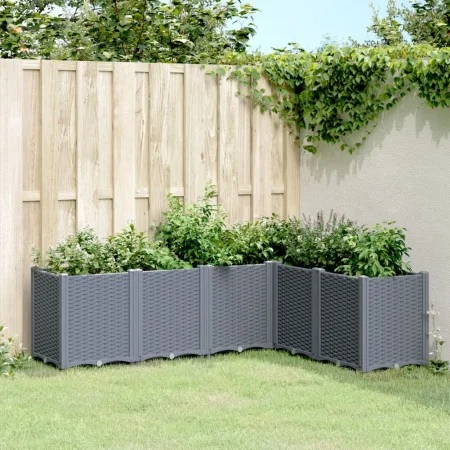 Pflanzgefäß aus grauem PP, 160 x 120 x 53 cm von , Töpfe und Pflanzgefäße - Ref: Foro24-367861, Preis: 171,12 €, Rabatt: %