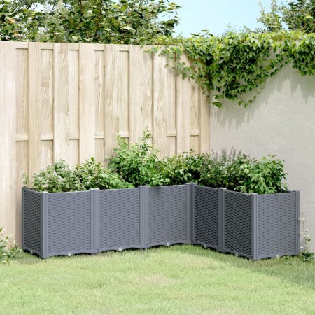 Pflanzgefäß aus grauem PP, 160 x 120 x 53 cm von , Töpfe und Pflanzgefäße - Ref: Foro24-367861, Preis: 183,79 €, Rabatt: %