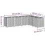 Pflanzgefäß aus grauem PP, 160 x 120 x 53 cm von , Töpfe und Pflanzgefäße - Ref: Foro24-367861, Preis: 171,12 €, Rabatt: %
