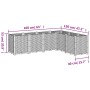 Pflanzgefäß aus grauem PP, 160 x 120 x 53 cm von , Töpfe und Pflanzgefäße - Ref: Foro24-367861, Preis: 183,79 €, Rabatt: %