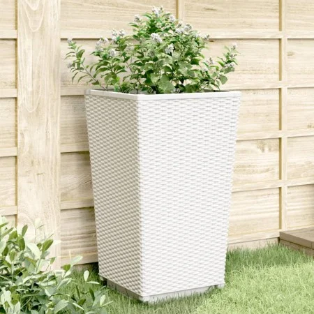 Pflanzgefäße 4 Einheiten PP weiß 32,5x32,5x57 cm von , Töpfe und Pflanzgefäße - Ref: Foro24-367854, Preis: 143,54 €, Rabatt: %