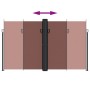 Brown retractable side awning 200x600 cm by , Umbrellas - Ref: Foro24-4004854, Price: 173,39 €, Discount: %