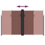 Brown retractable side awning 200x600 cm by , Umbrellas - Ref: Foro24-4004854, Price: 170,56 €, Discount: %