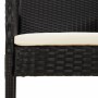 9-teiliges Garten-Essset und schwarze Kissen aus synthetischem Rattan von , Gartensets - Ref: Foro24-3213507, Preis: 594,57 €...