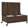 Brown engineered wood coffee table with wheels 91x55x34 cm by , Coffee table - Ref: Foro24-842300, Price: 66,59 €, Discount: %