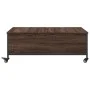 Mesa de centro con ruedas madera ingeniería marrón 91x55x34 cm de , Mesas de centro - Ref: Foro24-842300, Precio: 66,13 €, De...