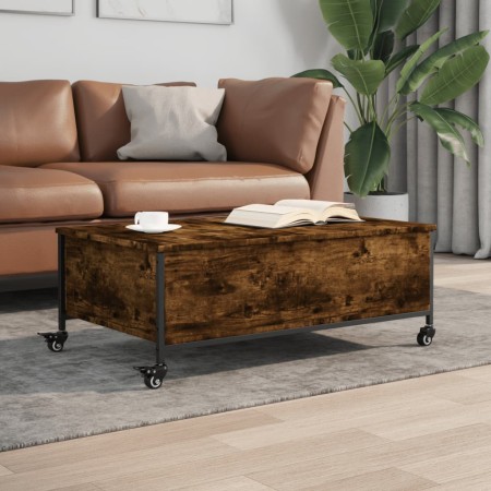 Couchtisch mit Rollen aus Eichenholz, 91 x 55 x 34 cm von , Couchtisch - Ref: Foro24-842298, Preis: 72,09 €, Rabatt: %