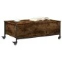 Mesa de centro con ruedas madera ingeniería roble 91x55x34 cm de , Mesas de centro - Ref: Foro24-842298, Precio: 71,12 €, Des...