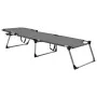 Folding extra high aluminum gray sun lounger for seniors by vidaXL, Loungers - Ref: Foro24-47915, Price: 170,54 €, Discount: %