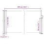 Red retractable side awning 140x300 cm by , Umbrellas - Ref: Foro24-4004297, Price: 83,53 €, Discount: %