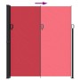 Red retractable side awning 220x500 cm by , Umbrellas - Ref: Foro24-4004477, Price: 113,50 €, Discount: %